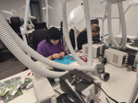 У лабораторії НАУ-KAI &ndash; AJAX LAB відбувся практичний захід гуртка "Основи проєктування та конструювання біомедичної апаратури"